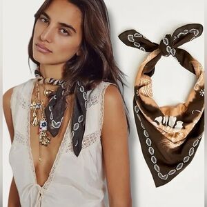 NWT Free People Western Bohemian Sweetheart Bandana